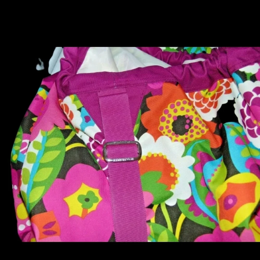 Vera Bradley Va Va Bloom Laundry Bag Adjustable Strap